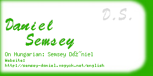 daniel semsey business card